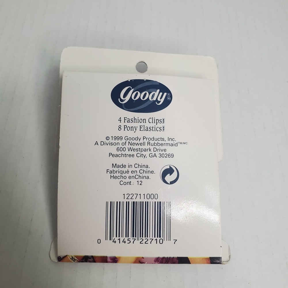 Vintage 90's Goody Diva Hair Accessories - 6 Elastic Hair Bands & 4 Mini Clips - Picture 2 of 3